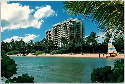 Vintage Continental Size Postcard The Kahala Hilton Hotel At Honolulu Hawaii • $5.99