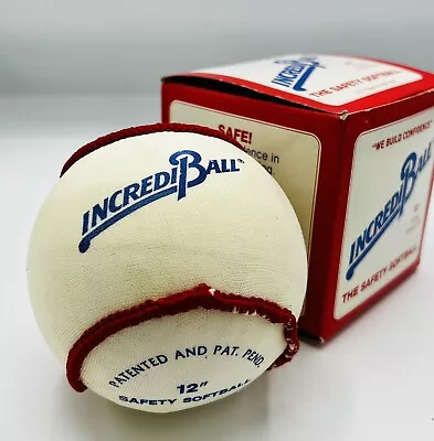 £32.57 • Buy Vintage 1989 IncrediBall ‘The Safety Softball’ 12” Official Softball Size