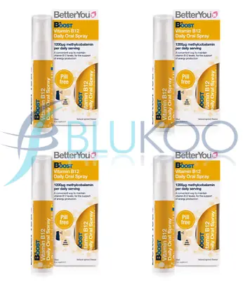 BetterYou B12 Boost Spray - 25ml (Pack Of 4) • £28.60