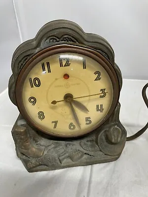 Vintage RARE General Electric Western Clock *WORKS*  • $25