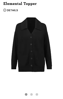 NWOT Women's CABI Elemental Topper Black Size Large Style#6253 Was $149 • $75