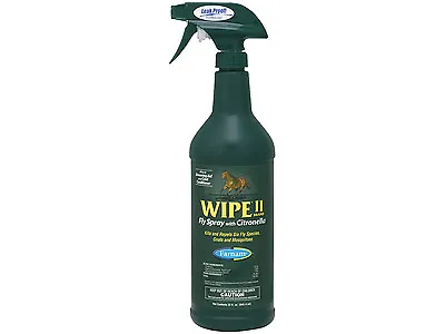 $25.50 • Buy Wipe II With Citronella Fly, Gnat, & Mosquito Repellent 32 Oz.