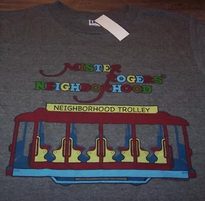 Vintage MISTER ROGERS NEIGHBORHOOD Trolley T-Shirt MENS SMALL NEW W/ TAGS Mr. • $20