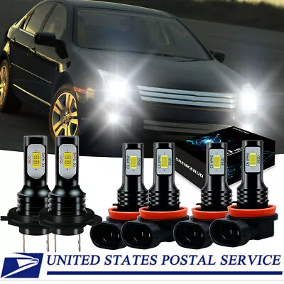 6000K LED Headlights Hi/Lo Beam Fog Light Bulbs Kit 6X-For Ford Fusion 2006-2018 • $31.08