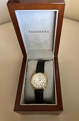 Watch Men Used Pre-owned; Tourneau Classic Dual Zone 18kt Yellow Gold • $1950