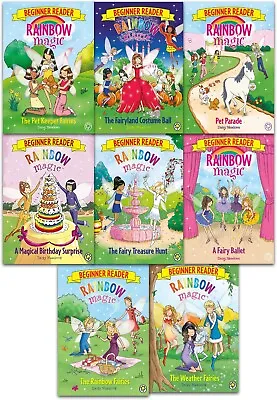 Rainbow Magic Beginner Readers 8 Books Collection Set By Daisy Meadows • £14.84