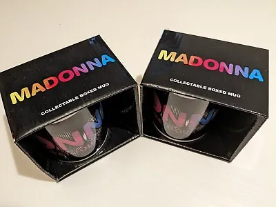 Madonna 2011 Sticky And Sweet Tour Two X Ceramic Mugs Boxed Official Merchandise • £29.99