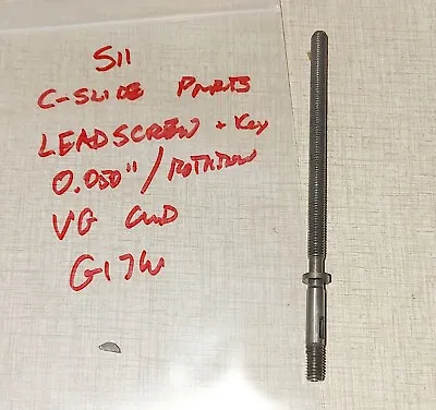 Emco Maximat Super 11 Lathe Compound Slide Parts: Imperial Leadscrew G17W • $100