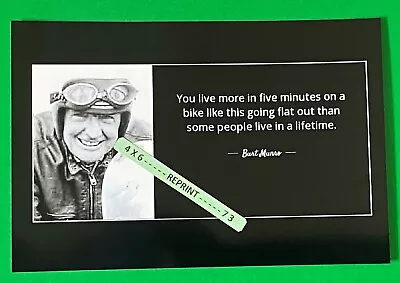 Found 4X6 PHOTO Old Burt Munro Fastest Indian Motorcycle Bonneville Speed Record • $3.29