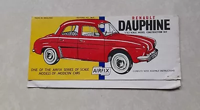 EARLY KIT HEADER For 1/32 Scale Airfix Renault Dauphine Plastic Model Car Kit • £5