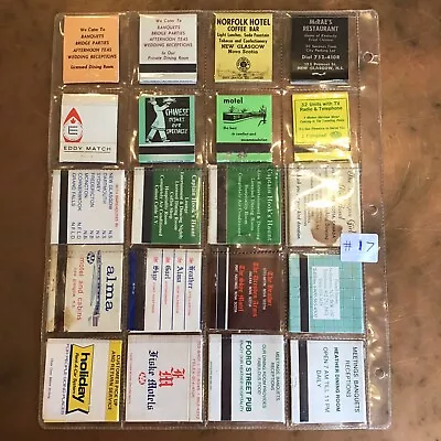 Lot Of 20 Mix Old New Glasgow & Area Nova Scotia NS Empty Matchbook Covers  #17 • $7.28