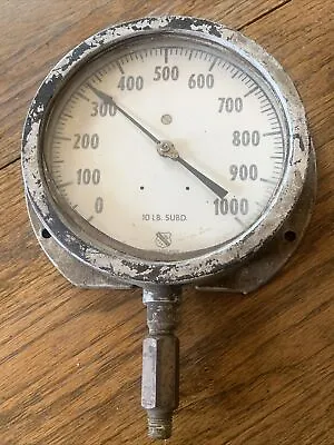 Vintage ASHCROFT STEAM Pressure Gauge 10 Lb. SUB • $65