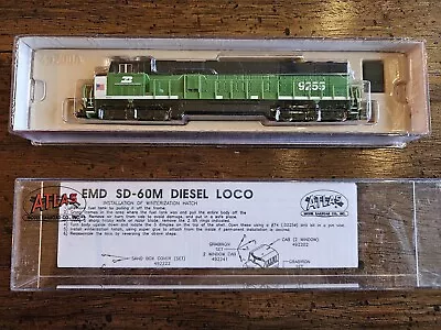 Atlas 49251 N Scale Burlington Northern SD-60M Diesel Locomotive #9255 DCC READY • $68.77