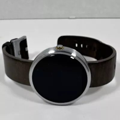 X10 MOTOROLA MOTO 360 WR IP67 Heart Rate Pedometer Smart Watch Untested • $34.95