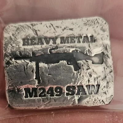 Misery Whip Metal Poured Silver 1 Oz 999 M249 Saw Art #14 Collectible  • $65