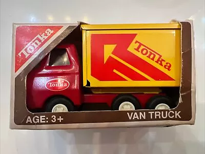 Vintage Tonka Metal Van Truck - Very Nice & Rare F/ship Red & Yellow 1969 • $49.99
