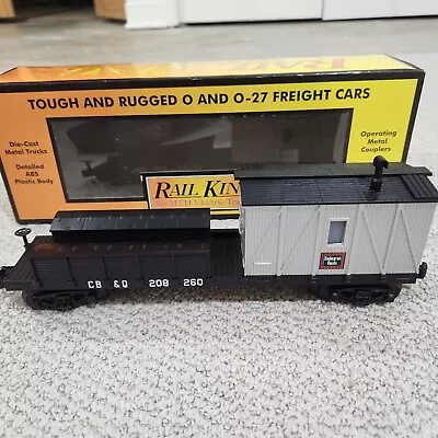 MTH 30-79349 Rail King Burlington Route  (CB&Q) Crane Tender Lighted Rd# 208260 • $31