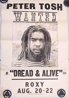 $64.99 • Buy Peter Tosh Roxy Concert/promo Poster From 1981-raggae