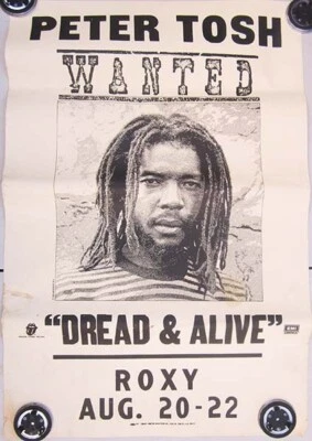 $64.99 • Buy Peter Tosh Roxy Concert/promo Poster From 1981-raggae