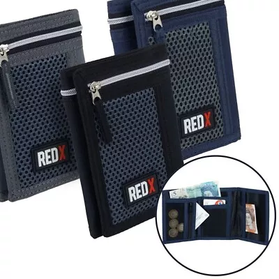 RED X Mens Or Boys Trifold Nylon Sports Wallet With Change Section • $19.80