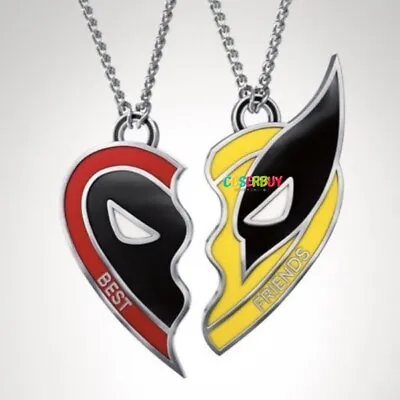 Deadpool & Wolverine 3 Wolverine Best Friends Necklace Pendant Choker Jewelry • $23.09