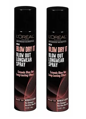 L'Oreal Paris Advanced Hairstyle Blow Dry It Blow Out Extender Spray (2 BOTTLES) • $14.99