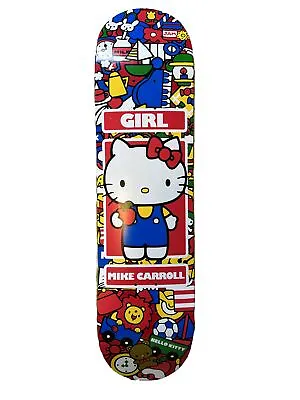 RARE GIRL SKATEBOARDS MIKE CARROLL HELLO KITTY 35th Anniversary Deck • $79.99