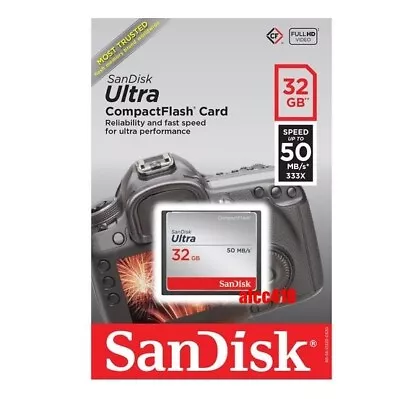 Sandisk Ultra 32GB CF Compact Flash Memory Card 50MB/s • $59.95