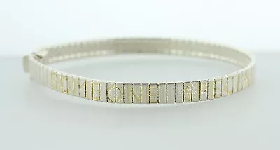 Milor Italy 925 Sterling Silver Two Tone  Someone Special  Bracelet - 7.5  • $35.99