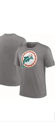 NWT Miami Dolphins Nike Rewind Tri Blend Retro Logo Shirt Mens Medium  • $29.99