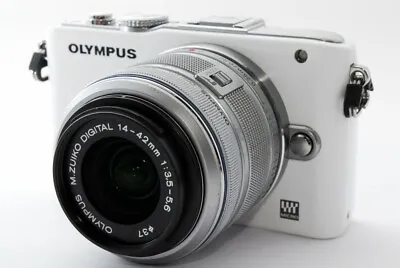 Olympus PEN E-PL3 12.3MP 14-42mm Lens Set White [Exc W/8GB SD Card [636] • $449.71
