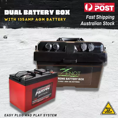 Zenot Power 12 Volt 135Ah Deep Cycle Agm And Extreme Battery Box 2 Year Warranty • $689