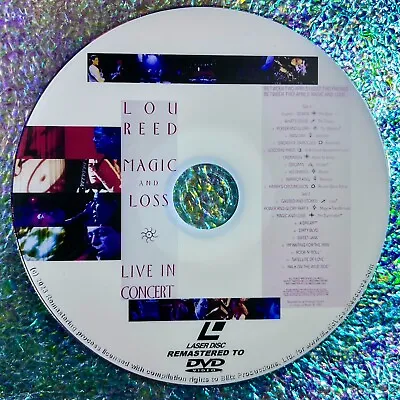 LOU REED MAGIC AND LOSS LIVE IN CONCERT DVD '92 Remastered From LaserDisc To DVD • $19.99