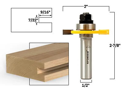 7/32  Slotting Cutter Router Bit Assembly - 1/2  Shank - Yonico 12106 • $14.95