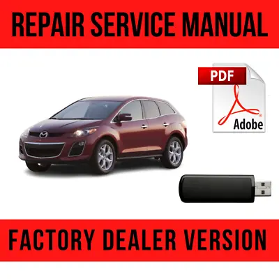 Mazda CX7 Grand Touring Cx-7 2010 Factory Repair Manual USB • $16.49