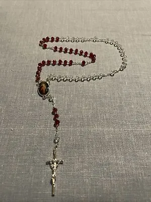 DIVINE MERCY Catholic Rosary | Rosario Senor Misericordia | Silver Tone • $12.99