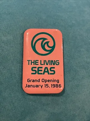 1986 WDW Epcot Center “The Living Seas” Grand Opening January 15 1986 Button • $13