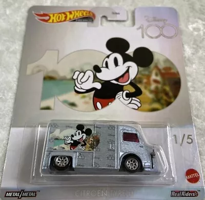 2023 Hot Wheels Premium Disney 100  Mickey Mouse Citroen Type H Metal Diecast  • $15