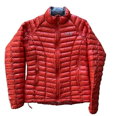 Mountain Hardwear Ghost Whisperer Down Jacket Women's S Orange Full Zip Puffer • $150