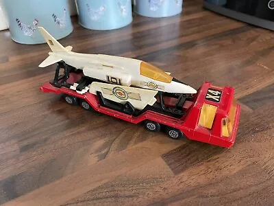 Vintage 1976 Matchbox Super Kings K-13 Aircraft Transporter C/w Aircraft • £10