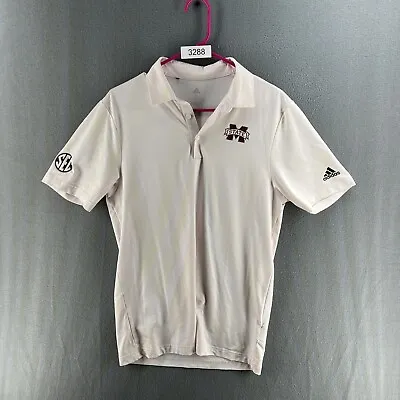 Adidas Mississippi State Bulldogs Polo S Short Sleeve Golf Polo READ • $21.79