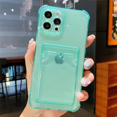 $7.95 • Buy Case For IPhone 7 8 Plus 13 12 11 Pro X XR XS Max Soft Card Clear Back Cover AU