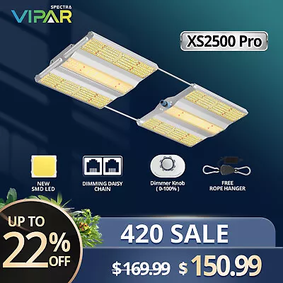 VIPARSPECTRA XS2500 Pro LED Grow Light Full Spectrum Indoor Plants Veg Flower IR • $150.99