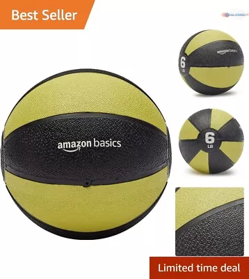 Medicine Ball 6lb Weighted Rubber - Superior Grip - Full Body Exercises - 7.6 • $36.08