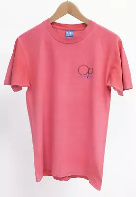 OCEAN PACIFIC Surf 80s Pink T-Shirt TRUE VTG Size 10 Medium STRANGER THINGS 2022 • £95