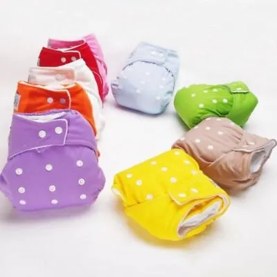 Covers Washable Baby Insert Reusable Infant Cloth Diapers Nappy • £4.88