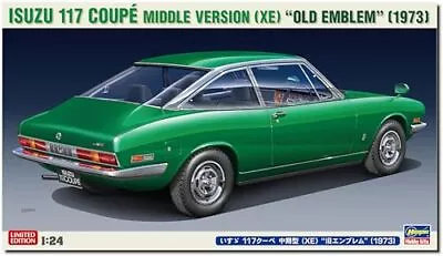 Hasegawa 1/24 Isuzu 117 Coupe Middle Version XE Old Emblem 1973 Model Kit 20674 • $86.15