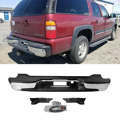 Chrome Rear Step Bumper Assembly For Chevrolet Suburban Tahoe GMC Yukon 00-06 • $144.49