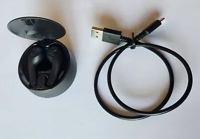 Unused OEM Black Motorola Verve Buds 500 Wireless Headphones With Case & Cable • $21.99