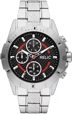 Relic By Fossil Men's Emmet Quartz Stainless Steel Sport Watch ZR16019 • $49.50